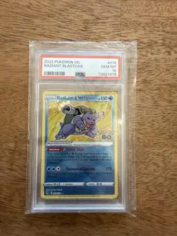 2022 Pokemon Go Radiant Blastoise PSA 10 Gem Mint - Image 1