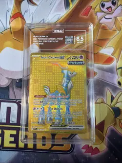 Pokemon TCG Iron Crown EX Scarlet & Violet Temporal Forces 216/162 Gem Mint - Image 1