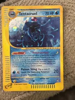 Tentacruel H26/H32 Aquapolis Holo Rare Pokemon TCG Nintendo e-reader - Image 1