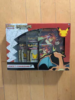Pokemon TCG Celebrations Collection Lance's Charizard V Box Free Shipping 820650101625 - Image 1