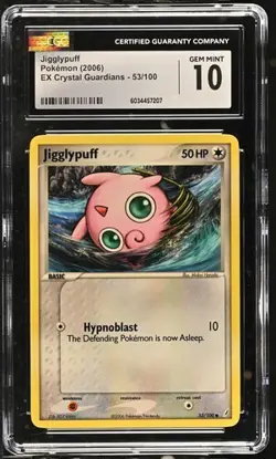 2006 Jigglypuff 53/100 Pokemon EX Crystal Guardians Regular CGC 10 - Image 1