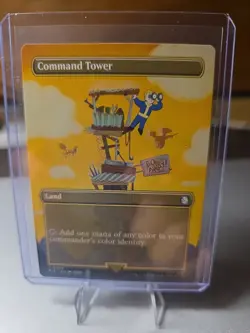 Command Tower (Borderless) #360 (NM) Fallout PIP Magic MTG Regular - Image 1