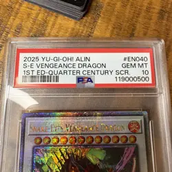 PSA 10 ALIN-EN040 Snake-Eyes Vengeance Dragon (Quarter Century Secret Rare) - Image 4