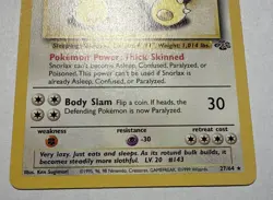 Snorlax 27/64 Jungle Non-Holo Rare Pokemon Card WOTC Vintage Near Mint - Image 2
