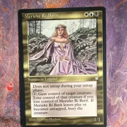 Magic: The Gathering 1995 Merieke Ri Berit Legend W/U/B Hudson Art - Image 1