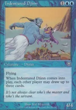 Indentured Djinn - Mercadian Masques #85/350 MTG Magic The Gathering - Image 1