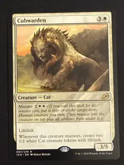 1x Cubwarden (7) Ikoria Lair of Behemoths LP MTG Magic the Gathering x1 MKE - Image 1