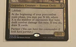 MTG Tymna the Weaver - Foil - Commander 2016 #48 - Image 3