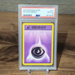 1999 POKEMON GAME #101 PSYCHIC ENERGY PSA 10 GEM MINT BASE SET UNLIMITED - Image 1
