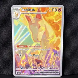 Pokemon Rapidash Sv10: Destined Rivals Illustration Rare Holo 189/182 - Image 1