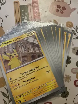 5x Pokemon TCG Pikachu At The Museum Jumbo Promo National History - Image 1