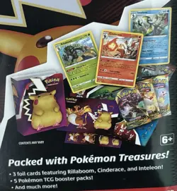 POKEMON TRADING CARD GAME COLLECTOR CHEST with HANDLE & 5 BOOSTER PACKS - Image 4
