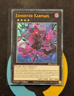 BPRO-EN044 Exosister Karmael x3 Ultra Rare 1st Edition YuGiOh Playset - Image 2