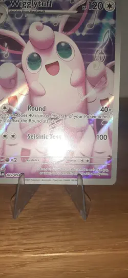 Wigglytuff 105/094 Illustration Rare Phantasmal Flames Pokemon Tcg - Image 4