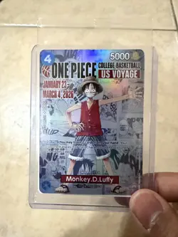 One Piece | Monkey D. Luffy | College Basketball US Voyage Promo | SEALED & MINT - Image 1