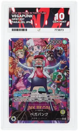 One Piece JP OP07-097 Parallel Vegapunk L Ace GEM MT 10 - Image 1