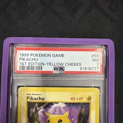 1999 Pokemon Base Set 1st Edition Pikachu 58/102 PSA 7 NM - Image 2