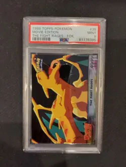 PSA 9 The Fight Rages Foil Topps Pokemon Movie Edition - Image 1