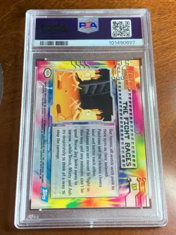 1999 Topps Pokemon Movie Edition #35 The Fight Rages Rainbow Foil PSA 6 EX-MT - Image 2