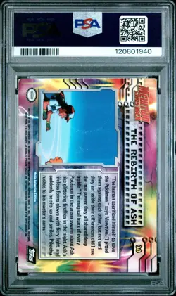 POP 1 1999 TOPPS POKEMON THE MOVIE EDT 38 MOVIE EDITION THE REBIRTH OF ASH PSA 2 - Image 2