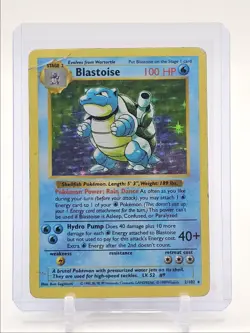 BLASTOISE 1999 POKEMON SHADOWLESS BASE SET HOLO RARE 2/102 Q3626 - Image 1