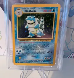 ACE 1 BLASTOISE HOLO #2/102 1999 BASE SET POKEMON CARD VINTAGE WOTC - Image 3