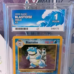 ACE 1 BLASTOISE HOLO #2/102 1999 BASE SET POKEMON CARD VINTAGE WOTC - Image 4