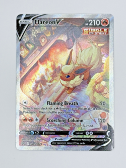 Flareon V SWSH179 - Sword & Shield Black Star Promo Alt Art Pokemon - NM - Image 1