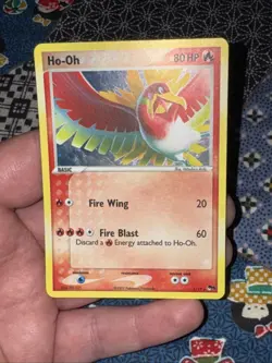 Pokemon Ho-Oh Rare Holo 1/17 Pop Series 5 2007 Lightly Played To Near Mint - Image 1