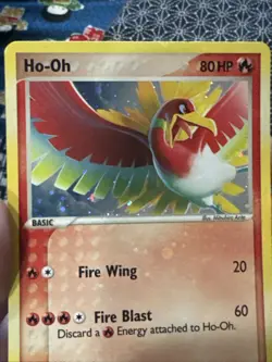 Pokemon Ho-Oh Rare Holo 1/17 Pop Series 5 2007 Lightly Played To Near Mint - Image 4