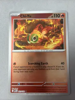 Pokemon TCG * Mega Evolution * 31/132 Chi-Yu REVERSE HOLO UNCOMMON * FRESH PK - Image 1