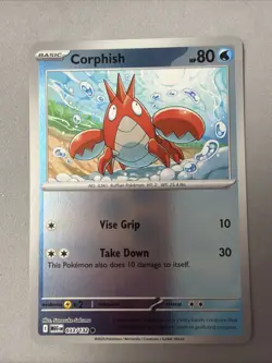 Pokemon TCG * Mega Evolution * 33/132 Corphish REVERSE HOLO COMMON * FRESH PK - Image 1
