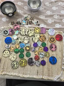 Pokemon TCG Accessories Coins, Pins Lot - Image 1