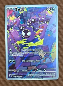 Pokemon TCG Gastly Scarlet Violet Temporal Forces 177/162 Illustration Rare NM - Image 1