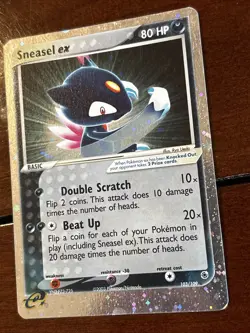 Pokemon Ruby & Sapphire Sneasel Ex 103/109 Holo Rare LP - Image 3