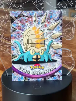 Omastar #139 Pokemon Topps 1999/2000 TV Animation Blue Logo Series 1 - Image 1
