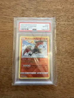 2023 Pokemon SWSH Radiant Charizard Crown Zenith #020 PSA 10 Gem Mint - Image 1