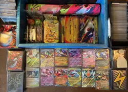 Pokemon TCG Lot: 300 Sleeved Holos, Tons Of Bulk Cards, Playmat, Deck Box, Etc. - Image 1