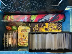 Pokemon TCG Lot: 300 Sleeved Holos, Tons Of Bulk Cards, Playmat, Deck Box, Etc. - Image 2