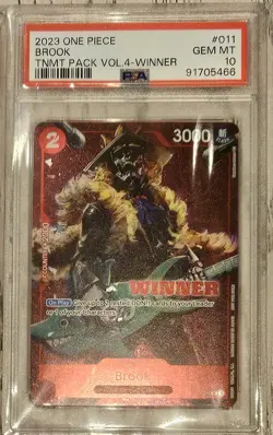 2023 BROOK One Piece ST01-011 Winner Pack Vol. 4 PSA 10 GEM MINT - Image 1