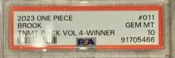 2023 BROOK One Piece ST01-011 Winner Pack Vol. 4 PSA 10 GEM MINT - Image 3