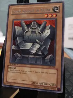 Yu-Gi-Oh GIANT SOLDIER OF STONE LOB-068 1st Ed (NM) - Image 1