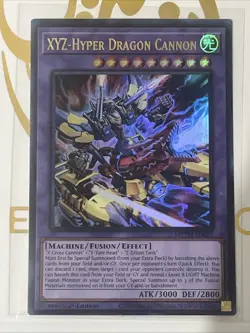 YUGIOH MZTM-EN021 XYZ-Hyper Dragon Cannon Ultra Rare 1st Edition NM - Image 1