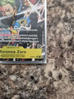 One Piece CCG ST29 Egghead Roronoa Zoro ST29-014 Alt Art Parallel English - Image 2
