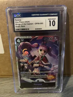 ONE PIECE WINGS OF THE CAPTAIN PERONA OP06-093 CGC 10 - English - Image 1
