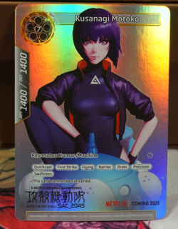 Kusanagi Motoko Ghost in the Shell SAC_2045 Promo Foil Card Force of Will TCG - Image 1
