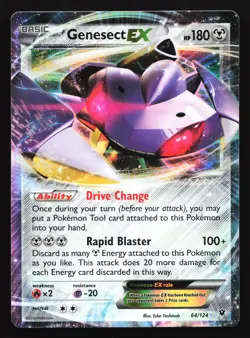 Genesect EX 64/124 XY - Fates Collide Ultra Rare Pokemon Card - Image 1