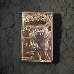Pikachu 1999 Pokemon 23K Gold-Plated Burger King Nintendo Promo Trading Card - Image 1