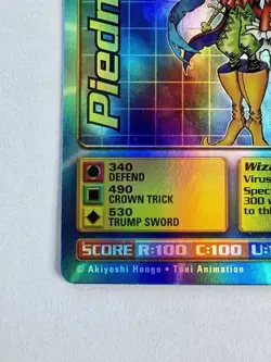 Piedmon BO-42 1st Edition Digimon Digi Battle Series 1 Card 1999 MP - Image 5