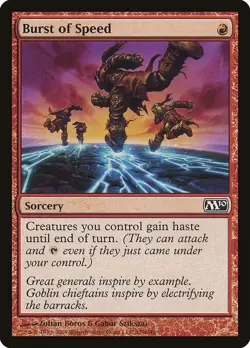 Burst of Speed 1x MtG m10 2010 Core SP/NM - Image 1